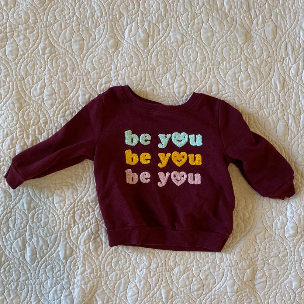 🔸3 for $10 Be You Crew Neck Sweatshirt
